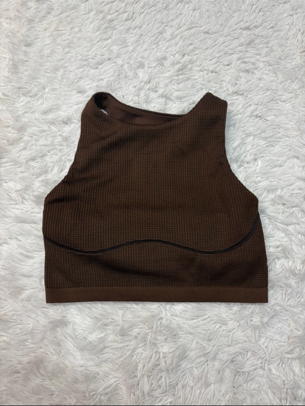 Aerie offline Brown Ribbed Crop Tank Top - Women
